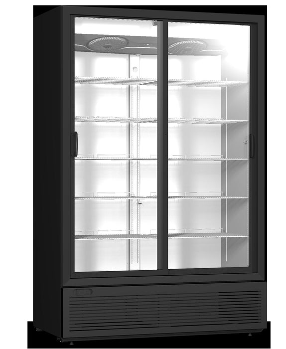 Crystal CRS 930 - Vertical Display Cooler 2 Sliding Door - CRYSTAL-CRS 930 - Crystal