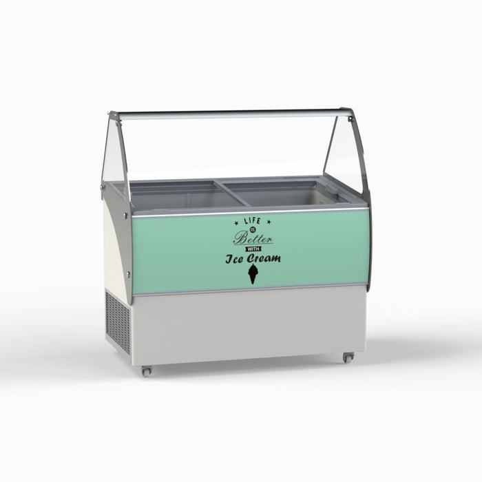 CRYSTAL ΕLEGANTE 36 - Ice Cream Vitrine Freezer 9 Places - CRYSTAL-ΕLEGANTE36 - Crystal