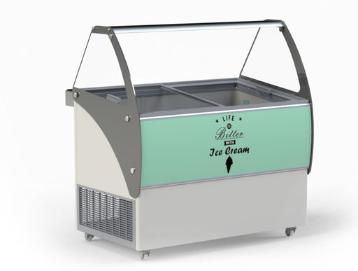 CRYSTAL ΕLEGANTE 36 - Ice Cream Vitrine Freezer 9 Places - CRYSTAL-ΕLEGANTE36 - Crystal