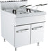 Kusina G9F200G - Gas Fryer Double Bowl 2 x 22 Lt with Cupboard - KUSINA-G9F200G - Kusina