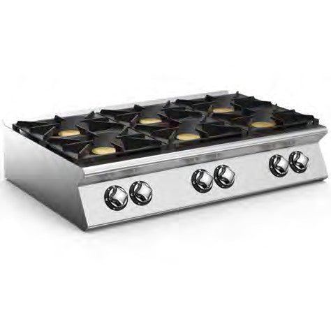 MARENO NC712G36 - 6 Burner Gas Range - Counter Top - MAR-NC712G36 - Mareno