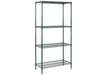 Reddhott 4818E - 4 Tier Epoxy Shelving - Green - 122x46cm - RH-4818E - Reddhott