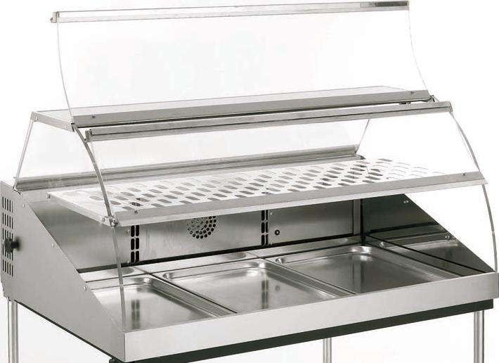 ROLLER GRILL VHF 1000 Ventilated Modular Market Displays 3 GN 1/1 - ROL-VHF1000 - Roller Grill