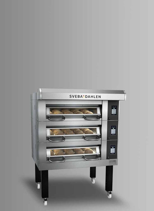 Sveba Dahlen D32ED - Electric & Steam Deck Oven 3 Decks with DJ3 Underbuilt Proofer - SVE-D32E-DJ3 - Sveba Dahlen