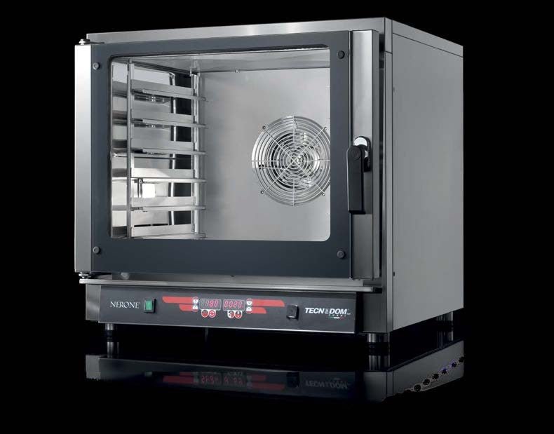 TECNODOM FEDL06NEMIDVH2O - Electric Digital Convection Oven 6 Trays GN 600x400 mm - DOM-FEDL06NEMIDVH2O - Tecnodom