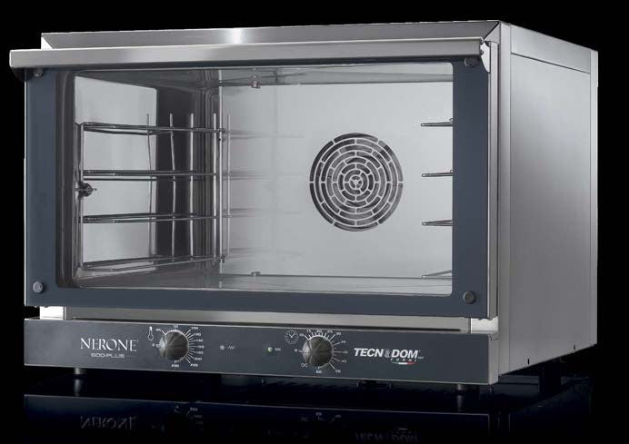 TECNODOM FEM04NEPSV-PLUSH2O - Electric Mechanical Convection Oven 4 Trays 60x40 cm - DOM-FEM04NEPSV-PLUSH2O - Tecnodom