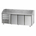 TECNODOM PZ03EKOC3SX - 3 Doors Refrigerated Pizza Counter with 3 Drawers - Tecnodom