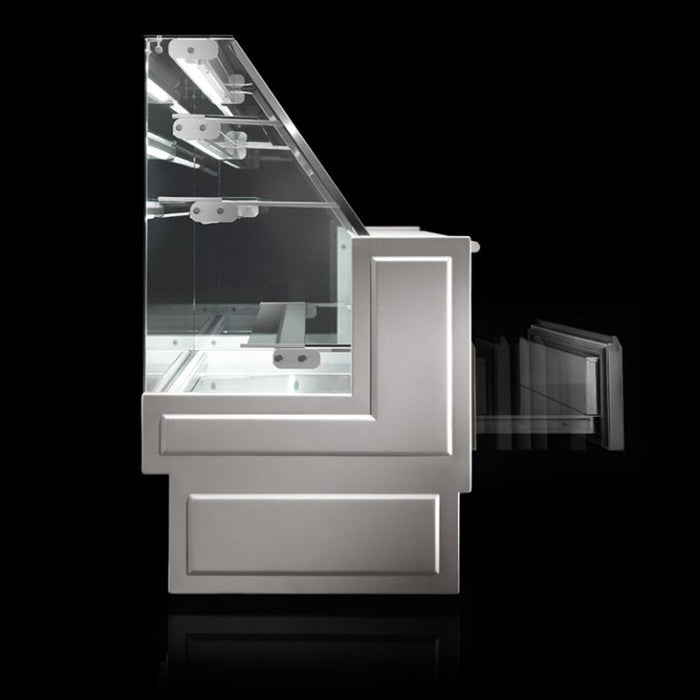 Tecnodom RI200SVD - Refrigerated Pastry Display Case RIVO - Straight Glass - DOM-RI200SVD - Tecnodom