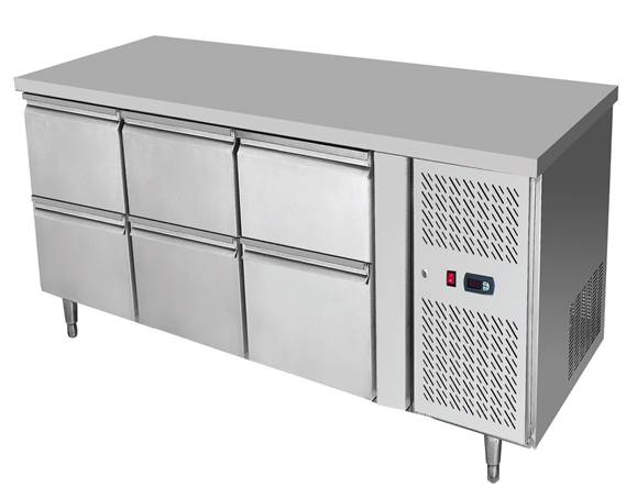 TECNODOM TF03MIDGN-222 - Refrigerated Counter - 6 Drawers Models - Tecnodom-tf03midgn-222 - Tecnodom