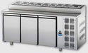 TECNODOM TF03MIDGNSK - 3 Doors Stainless Steel GN 1/1 Refrigerated Snack Counter - DOM-TF03MIDGNSK - Tecnodom