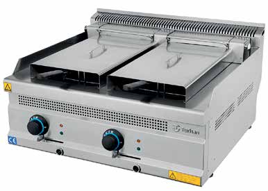 TURHAN TC.7FE800 - Electric Fryer Double Well 2 x 12 Lt - TUR-7FE800 - Turhan Celik