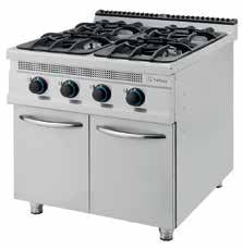 TURHAN TC.90CG800 - 4 Burners Gas Cooker with Cupboard - TUR-TC.9OCG800-LPG - Turhan Celik