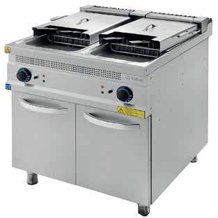 TURHAN TC.9FE800 - Electric Fryer Double Well 2 x 24 Lt - TUR-TC.9FE800 - Turhan Celik