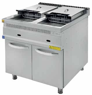 TURHAN TC.9FG800 - Gas Fryer Double Well ( 2 Baskets) 2 x 24 Lt - TUR-TC.9FG801 - Turhan Celik