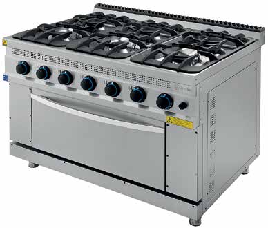 TURHAN TC.9KG121 - 6 Burners Gas Range with Oven - TUR-TC.9KG120-LPG - Turhan Celik